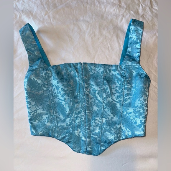 Princess Polly Blue Corset NWT - Picture 3 of 7